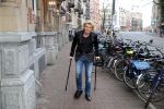 Amsterdam 8 februari 2015
Premiere Sonneveld in het nieuwe de la mar.
hans Klok met ex vriend op krukken