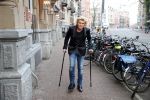 Amsterdam 8 februari 2015
Premiere Sonneveld in het nieuwe de la mar.
hans Klok met ex vriend op krukken