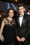 Amsterdam 11 februari 2015
Premiere fifty shades of grey in tuschinski.
Heleen v Royen met zoon
