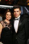 Amsterdam 11 februari 2015
Premiere fifty shades of grey in tuschinski.
Heleen v Royen met zoon