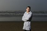 Bloemendaal 8 februari 2015
Jordy Maas op het strand bij Bloemendaal