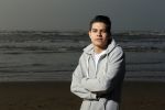 Bloemendaal 8 februari 2015
Jordy Maas op het strand bij Bloemendaal