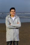 Bloemendaal 8 februari 2015
Jordy Maas op het strand bij Bloemendaal