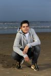 Bloemendaal 8 februari 2015
Jordy Maas op het strand bij Bloemendaal