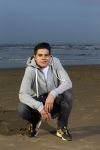Bloemendaal 8 februari 2015
Jordy Maas op het strand bij Bloemendaal