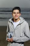 Bloemendaal 8 februari 2015
Jordy Maas op het strand bij Bloemendaal