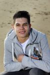 Bloemendaal 8 februari 2015
Jordy Maas op het strand bij Bloemendaal