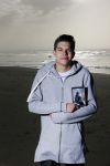 Bloemendaal 8 februari 2015
Jordy Maas op het strand bij Bloemendaal