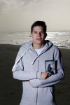 Bloemendaal 8 februari 2015
Jordy Maas op het strand bij Bloemendaal