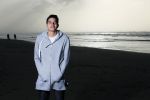 Bloemendaal 8 februari 2015
Jordy Maas op het strand bij Bloemendaal