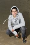 Bloemendaal 8 februari 2015
Jordy Maas op het strand bij Bloemendaal
