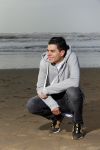 Bloemendaal 8 februari 2015
Jordy Maas op het strand bij Bloemendaal