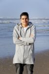 Bloemendaal 8 februari 2015
Jordy Maas op het strand bij Bloemendaal