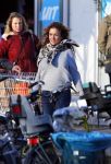 Uitdam/Amsterdam 17 januari 2015
Katja Schuurman rijdt met dochter Sammie van hun huis naar een landwinkel in Amsterdam waar ze samen boodschappen doen.