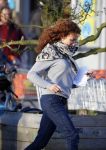 Uitdam/Amsterdam 17 januari 2015
Katja Schuurman rijdt met dochter Sammie van hun huis naar een landwinkel in Amsterdam waar ze samen boodschappen doen.