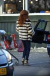 Uitdam/Amsterdam 17 januari 2015
Katja Schuurman rijdt met dochter Sammie van hun huis naar een landwinkel in Amsterdam waar ze samen boodschappen doen.