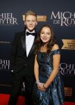Amsterdam 26 januari 2015
Premiere Michiel de Ruyter film in het scheepvaartmuseum 
Luca Borsato en Jada Borsato
