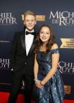 Amsterdam 26 januari 2015
Premiere Michiel de Ruyter film in het scheepvaartmuseum 
Luca Borsato en Jada Borsato
