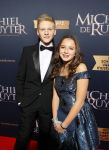 Amsterdam 26 januari 2015
Premiere Michiel de Ruyter film in het scheepvaartmuseum 
Luca Borsato en Jada Borsato