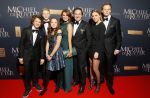 Amsterdam 26 januari 2015
Premiere Michiel de Ruyter film in het scheepvaartmuseum Marco Borsato  Leontine Borsato Luca Borsato Jada Borsato en Senna Borsato 
Jada met vriendje en Luca met vriendinnetje