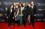 Amsterdam 26 januari 2015
Premiere Michiel de Ruyter film in het scheepvaartmuseum Marco Borsato  Leontine Borsato Luca Borsato Jada Borsato en Senna Borsato 
Jada met vriendje en Luca met vriendinnetje