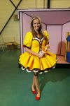 Purmerend 7 februari 2015
Monique Smit zwanger aan het repeteren voor haar nieuwe kindershow.