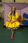 Purmerend 7 februari 2015
Monique Smit zwanger aan het repeteren voor haar nieuwe kindershow.