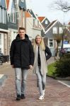 Volendam 8 februari 2015
Monique Smit zwanger met haar vriend Martijn in Volendam.