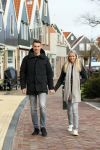Volendam 8 februari 2015
Monique Smit zwanger met haar vriend Martijn in Volendam.