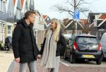 Volendam 8 februari 2015
Monique Smit zwanger met haar vriend Martijn in Volendam.