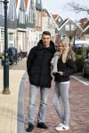 Volendam 8 februari 2015
Monique Smit zwanger met haar vriend Martijn in Volendam.