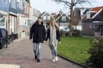 Volendam 8 februari 2015
Monique Smit zwanger met haar vriend Martijn in Volendam.