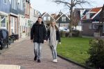 Volendam 8 februari 2015
Monique Smit zwanger met haar vriend Martijn in Volendam.