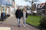 Volendam 8 februari 2015
Monique Smit zwanger met haar vriend Martijn in Volendam.