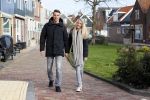 Volendam 8 februari 2015
Monique Smit zwanger met haar vriend Martijn in Volendam.