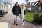 Volendam 8 februari 2015
Monique Smit zwanger met haar vriend Martijn in Volendam.
