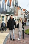 Volendam 8 februari 2015
Monique Smit zwanger met haar vriend Martijn in Volendam.