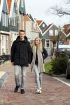 Volendam 8 februari 2015
Monique Smit zwanger met haar vriend Martijn in Volendam.
