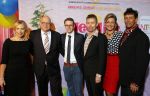 Breda 1 februari 2015
Premiere Heerlijk duurt het langst in het chasse theater.
Ruud De Graaf, Hans Cornelissen en Suzanne van Dommelen met partners