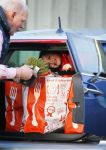 Uitdam/Amsterdam 17 januari 2015
Katja Schuurman rijdt met dochter Sammie van hun huis naar een landwinkel in Amsterdam waar ze samen boodschappen doen.