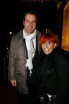 Amsterdam 2 februari 2015
Trea Dobbs met haar nieuwe vriend Peter  bij jubileum concert Willeke Alberti in Carre