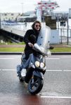 Amsterdam 1 februari 2015
Tygo Gernandt op zijn scooter.