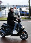 Amsterdam 1 februari 2015
Tygo Gernandt op zijn scooter.