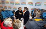 Amsterdam 26 januari 2016
Goed geld gala van de nationale postcode loterij in carre met als hoofdgast George Clooney.
Winston Gerschtanowitz interviewt hem
