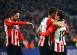 Eindhoven, 24 Januari 2016
PSV-FC Twente, eindstand 4-2  Kompetitie Seizoen 2015/2016
Hector Moreno scoort 1-0 en 2-0