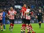 Eindhoven, 24 Januari 2016
PSV-FC Twente, eindstand 4-2  Kompetitie Seizoen 2015/2016
Hector Moreno scoort 1-0 en 2-0
