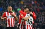 Eindhoven, 24 Januari 2016
PSV-FC Twente, eindstand 4-2  Kompetitie Seizoen 2015/2016
Hector Moreno scoort 1-0 en 2-0