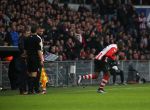 Eindhoven, 24 Januari 2016
PSV-FC Twente, eindstand 4-2  Kompetitie Seizoen 2015/2016
Jetro Willems voor de eerste maal ingevallen na een zware blessure