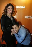 Uitgeest 2 februari 2016
Uitreiking 100% NL awards bij A9 studio's. Jody Bernal met zijn zwangere vrouw