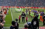 Amsterdam 7 februari 2016
Afscheid John Heitinga voor de wedstrijd AJAX-Feyenoord in de arena.
Zijn vrouw Charlotte Sophie en kinderen Jezebel en Lennox zijn ook aanwezig.